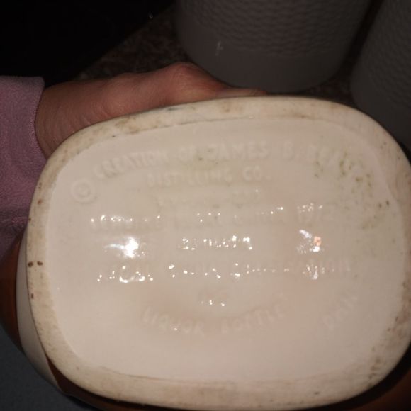 1972 Elephant /Football Jim beam whiskey decanter (bottle) - Picture 5 of 6